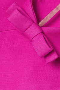 Casper Bow Cutout Bandage Mini Dress