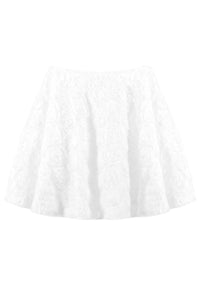 Renaud Strapless Corset Floral A Line Velvet Mini Dress In Black White