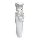 Kater Strapless Flower Bandage Dress