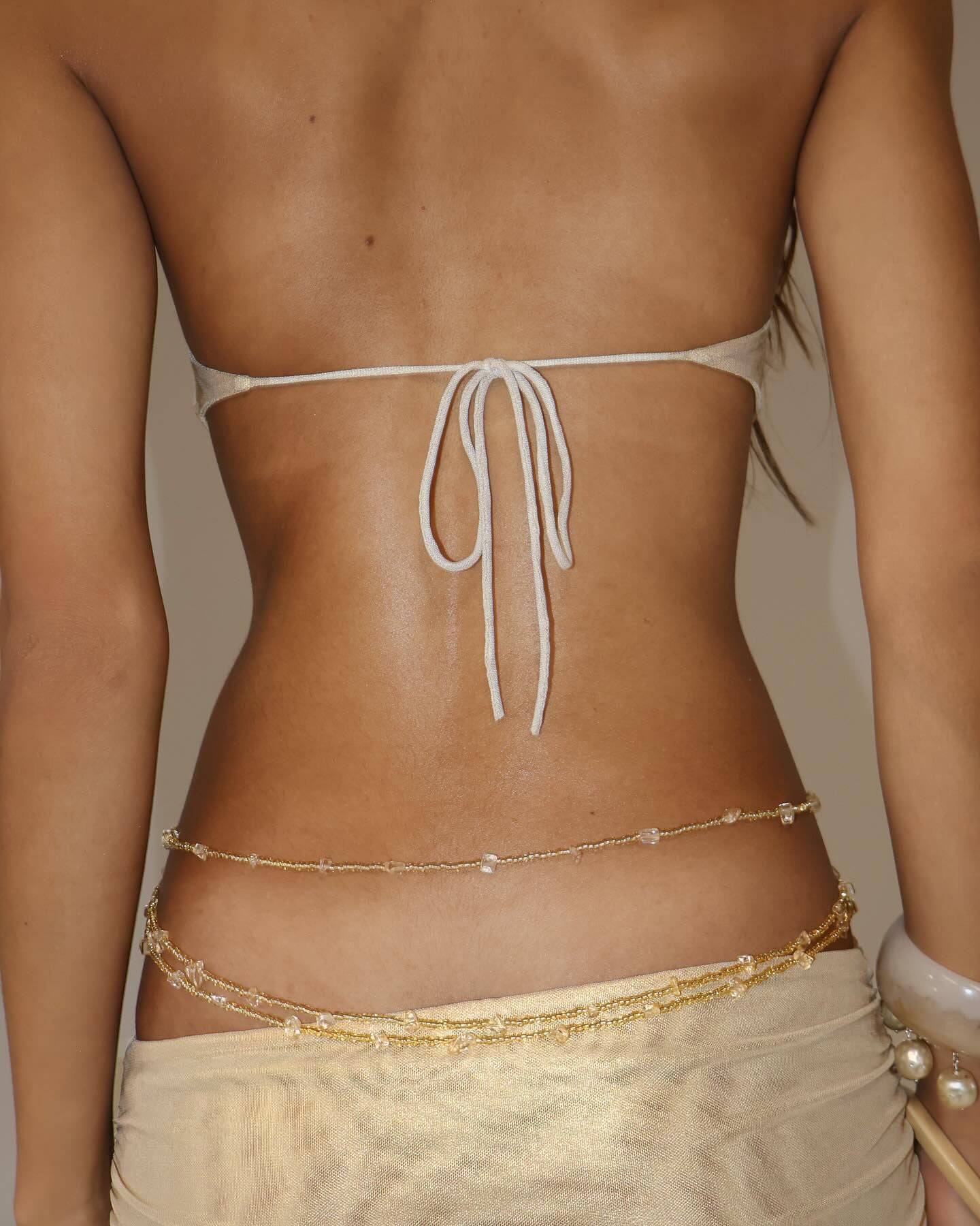 Dagfinn Halter Floral Backless Maxi Dress In Gold