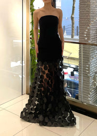 Benicio Strapless A Line Maxi Dress