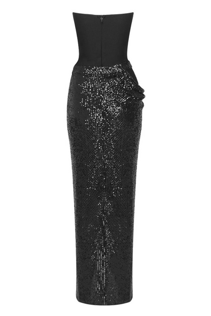 Maty Strapless Sequin Maxi Dress