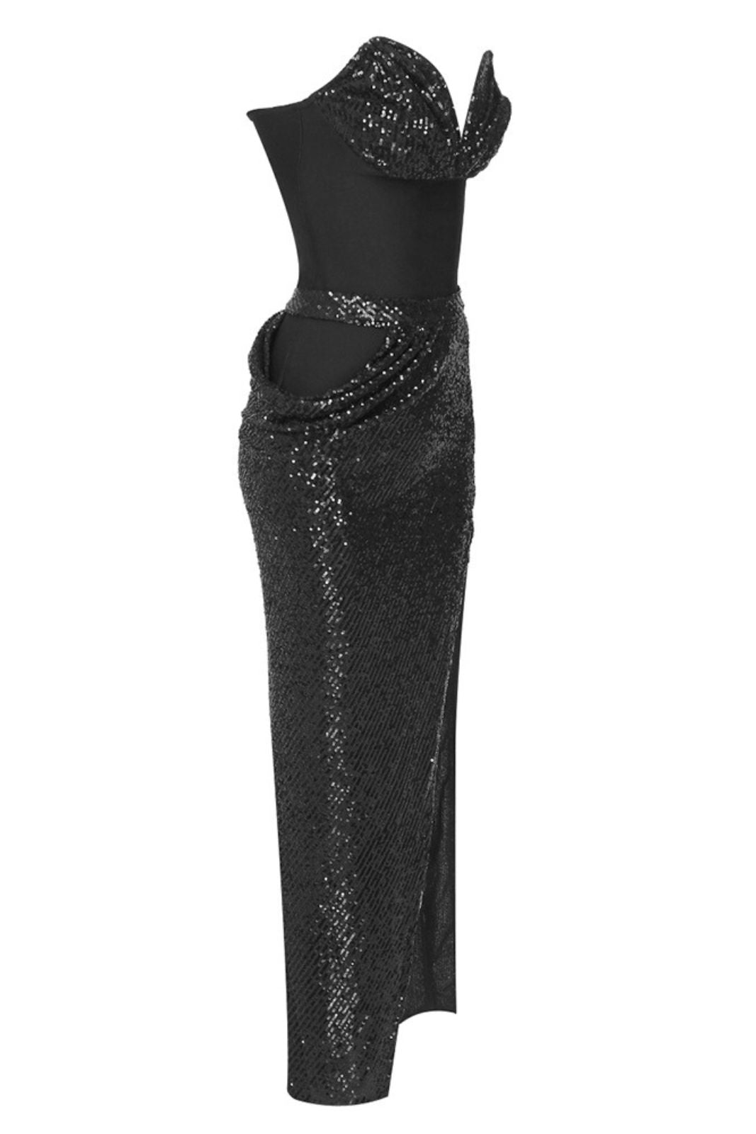 Maty Strapless Sequin Maxi Dress