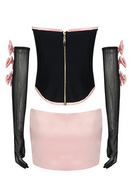 Bellina Satin Strapless Bandage Set