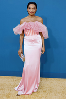 Lapani Off Shoulder Corset Satin Skirt Set