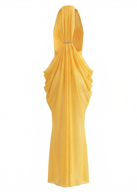 Suvactix Halter-Neck Maxi Dress