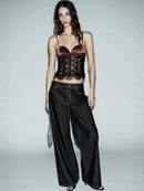 Raevyra Sequin Lace Corset Top