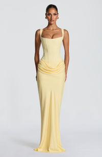 Nyrionyx Maxi Dress In Lemon