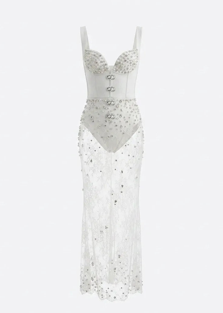 Loxven Embellished Maxi Dress