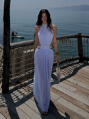Virellon Black Backless Maxi Dress