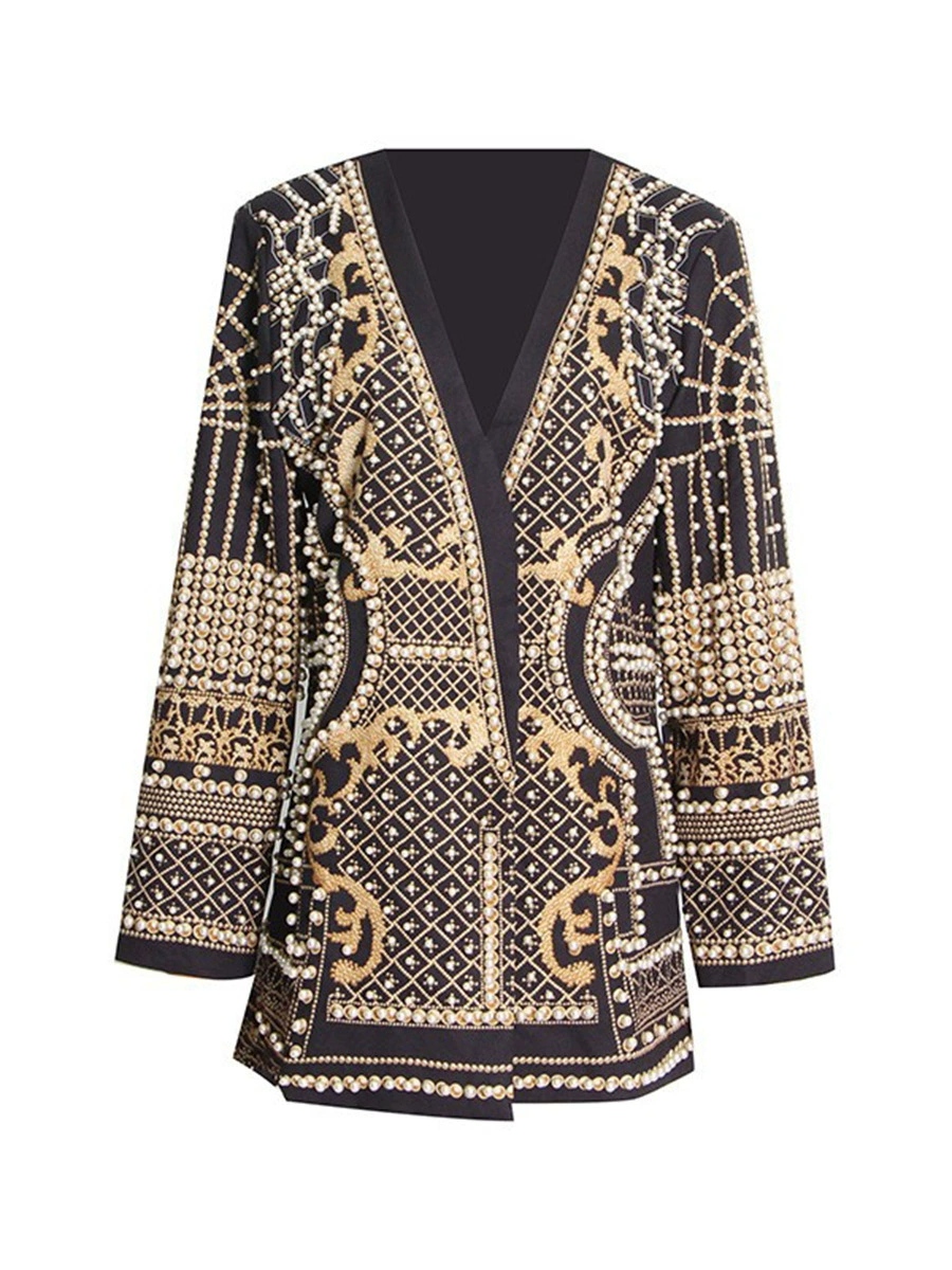 Salwa Pearl Blazer Mini Dress