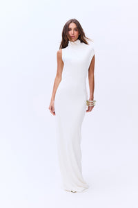 Wensor Backless Maxi Dress In White