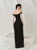 Goryelle Off Shoulder Ruch Maxi Dress