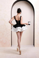 Ulyria Puff Corset Velvet Mini Dress