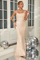 Swann Sequin Slip Maxi Dress