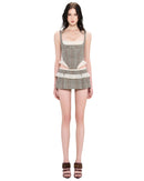 Lenvor Striped Paneled Set In Grey