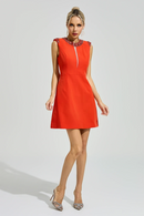 Gaby Red Sleeveless Mini Dress