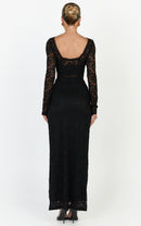 Gwyllyn Lace Backless Maxi Dress