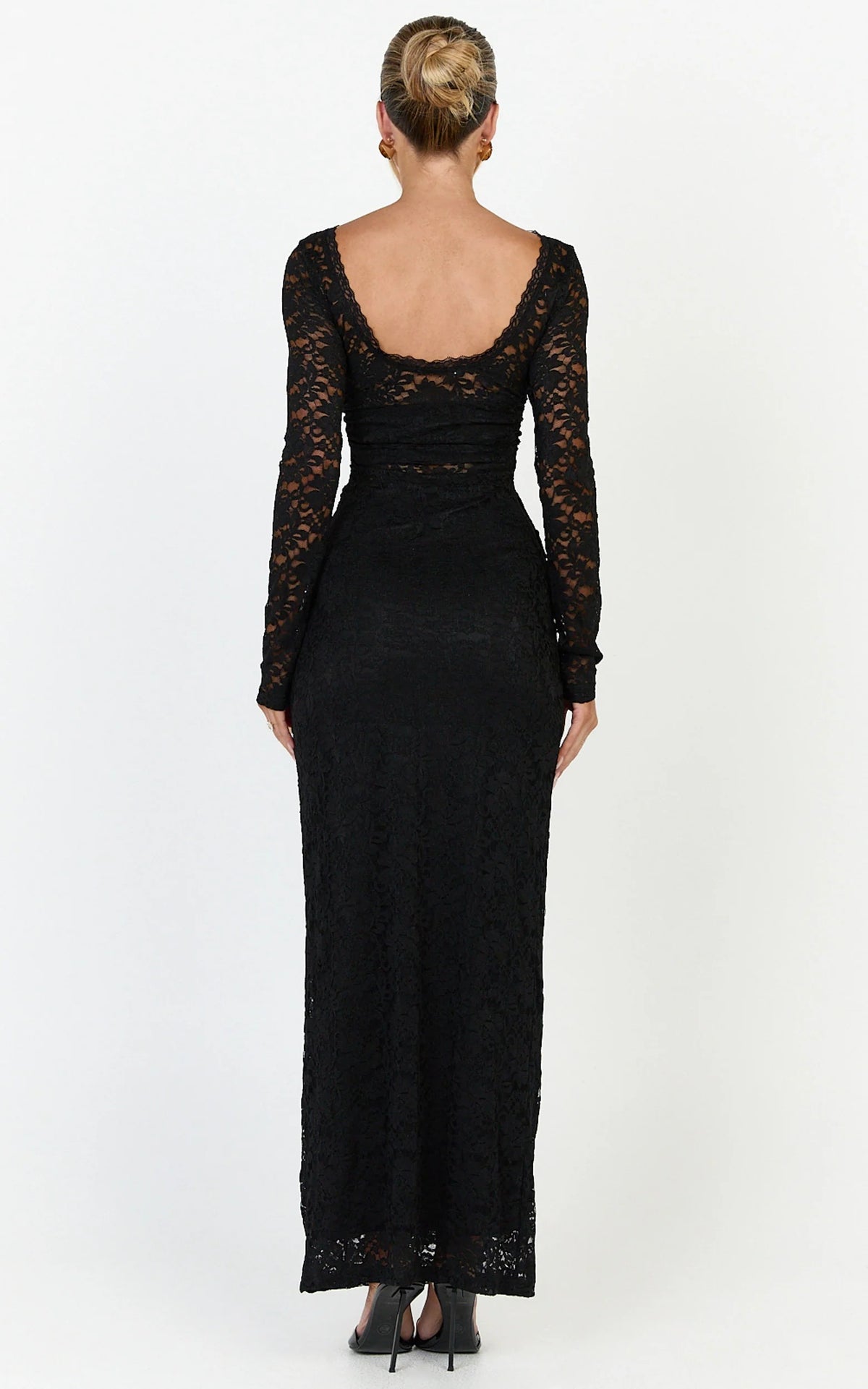Gwyllyn Lace Backless Maxi Dress