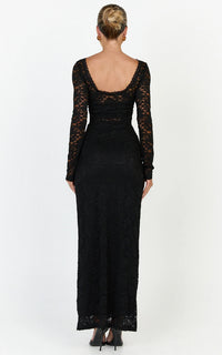 Gwyllyn Lace Backless Maxi Dress