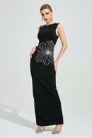 Cirexen Black Diamond Bodycon Maxi Dress