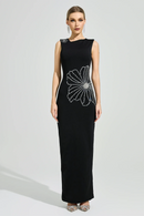 Cirexen Black Diamond Bodycon Maxi Dress