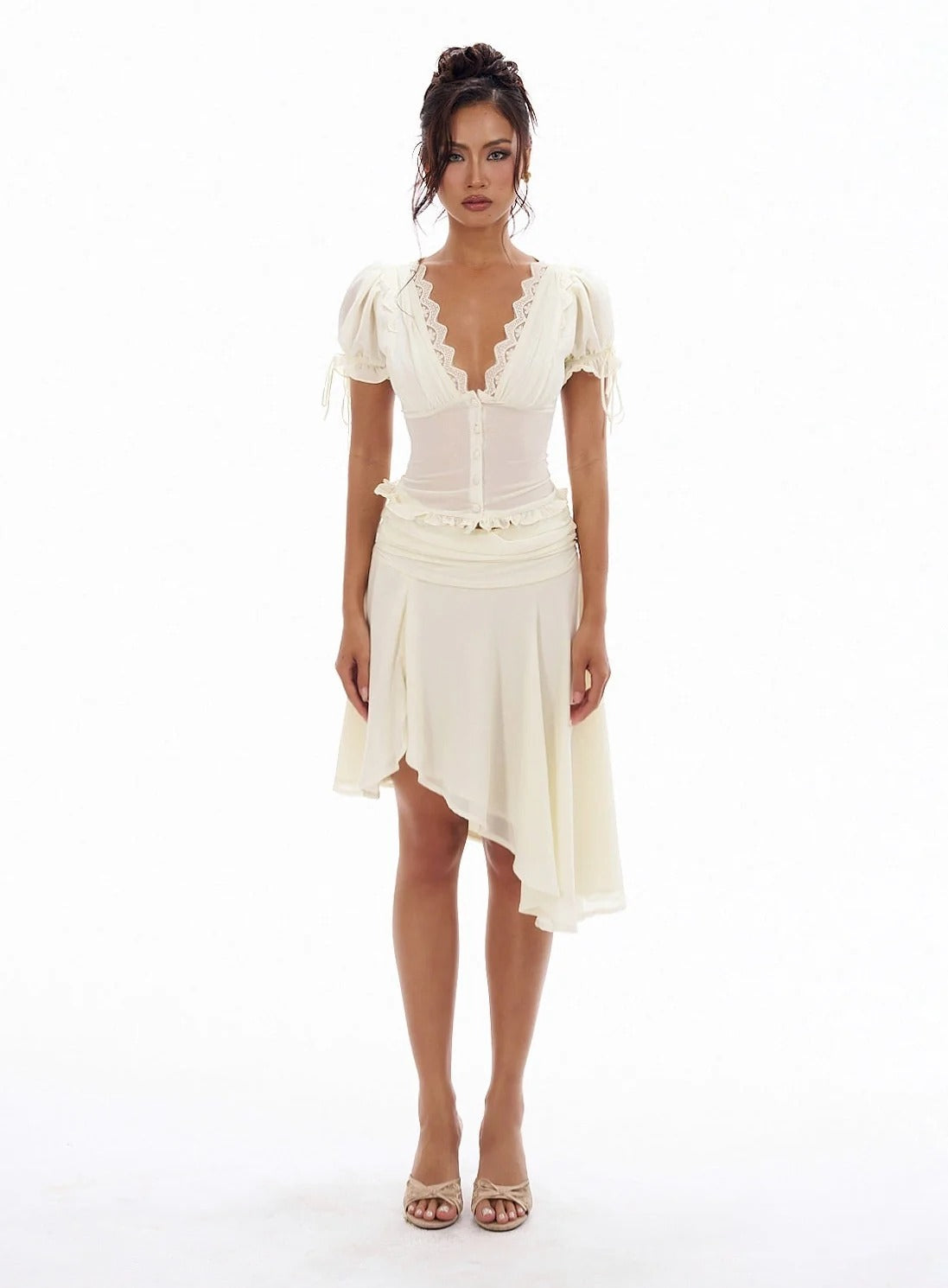 Nayvora Two-Piece Top and Skirt Set