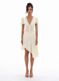 Nayvora Two-Piece Top and Skirt Set