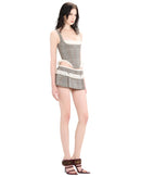 Lenvor Striped Paneled Set In Grey