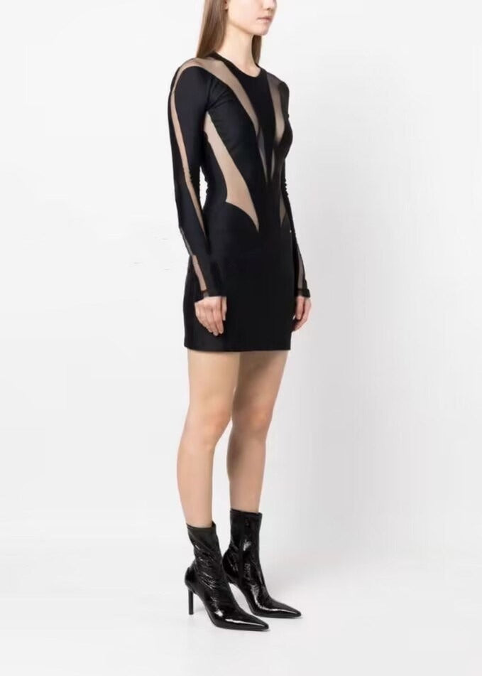 Orlane Illusion Panelled Mini Dress