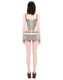 Lenvor Striped Paneled Set In Grey