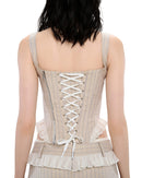 Lenvor Striped Paneled Set In Beige