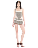 Lenvor Striped Paneled Set In Grey