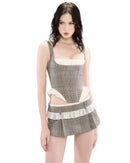 Lenvor Striped Paneled Set In Grey