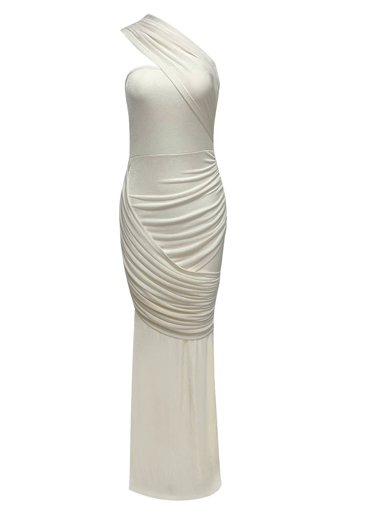 Sovrin One Shoulder Draped Maxi Dress