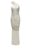 Sovrin One Shoulder Draped Maxi Dress