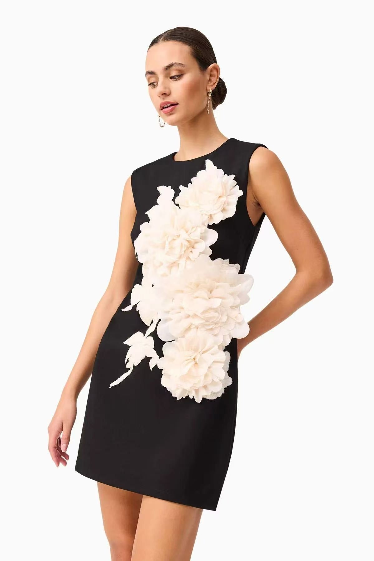 Drynex Red Floral Midi Dress
