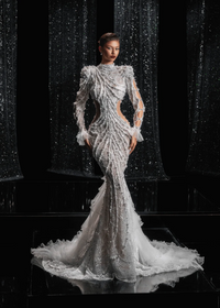 Guinevak Pearl Tulle Maxi Dress