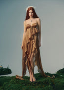 Grythalen Crinkle Satin Mini Dress