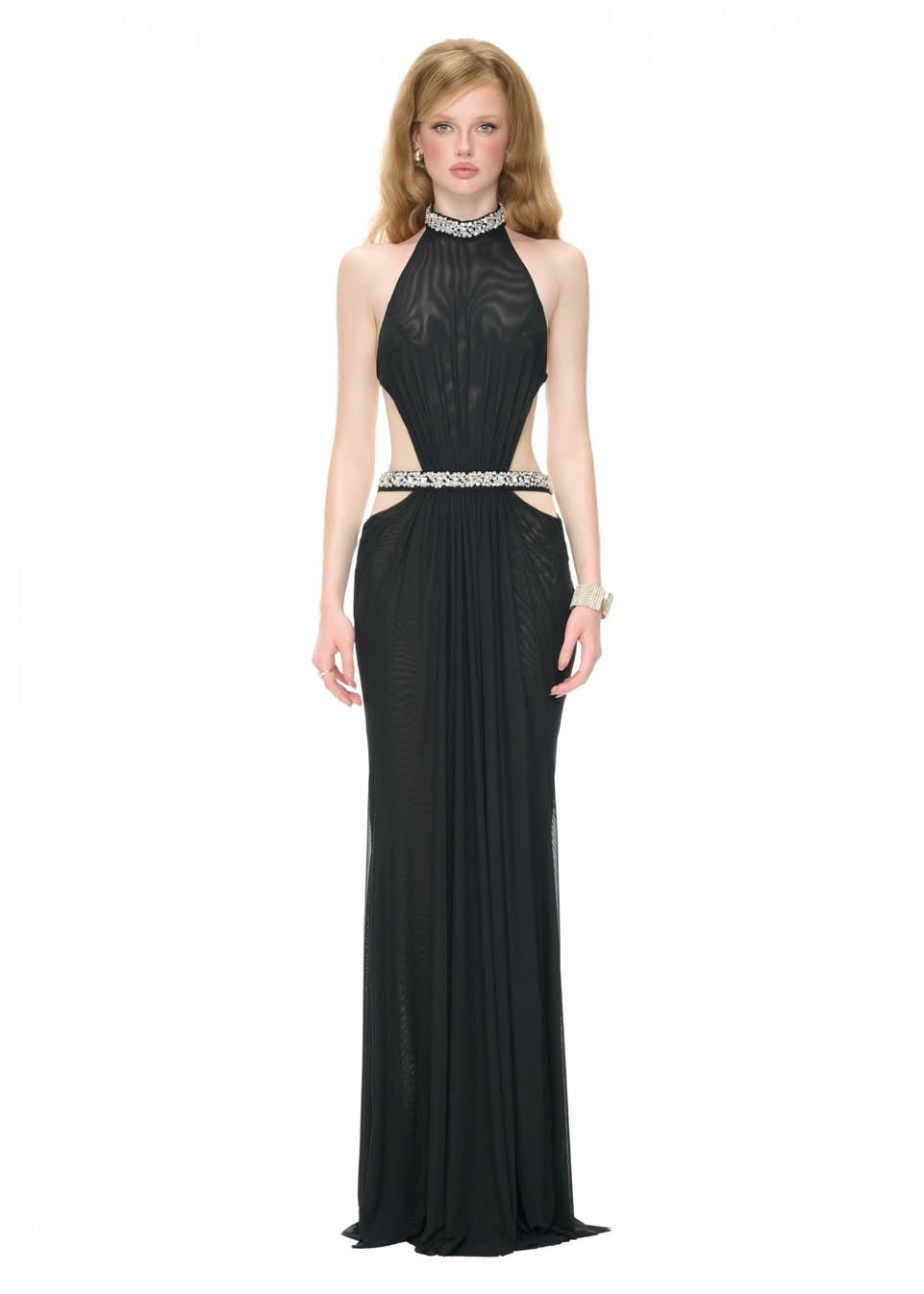 Virellon Black Backless Maxi Dress