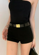Cayetana belted mini shorts