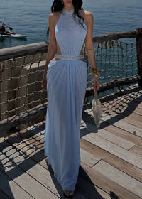 Virellon Black Backless Maxi Dress