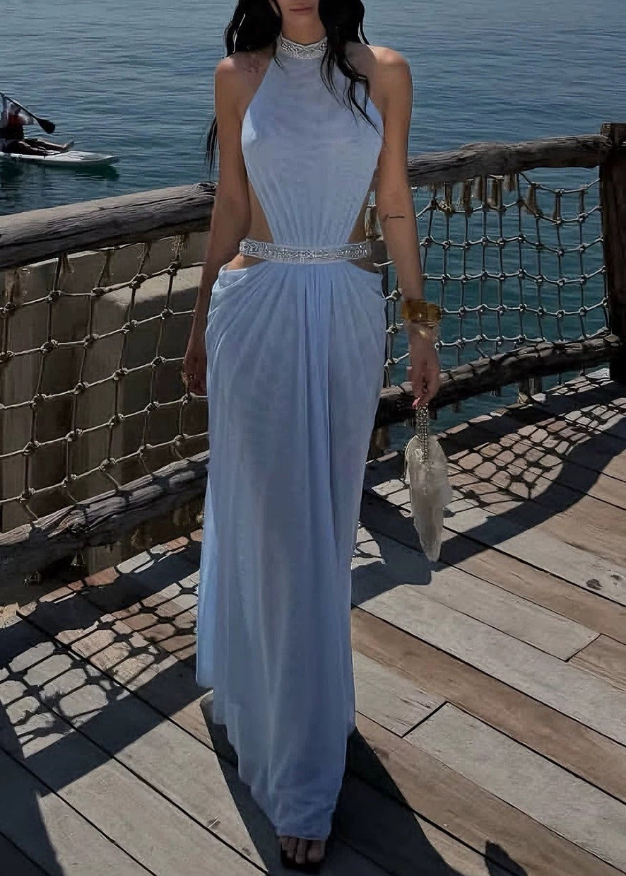 Virellon Black Backless Maxi Dress