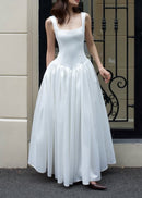 Genova Satin Lightweight Wedding Maxi Dress