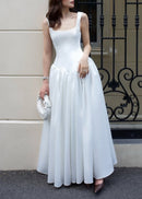 Genova Satin Lightweight Wedding Maxi Dress