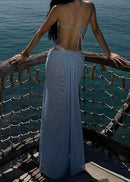 Virellon Black Backless Maxi Dress
