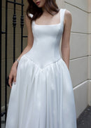 Genova Satin Lightweight Wedding Maxi Dress