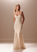 Turelia Lace Backless Maxi Dress