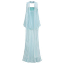 Ashwick Folds Spaghetti Strap Chiffon Maxi Dress