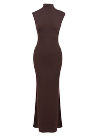 Wensor Backless Maxi Dress In Brown